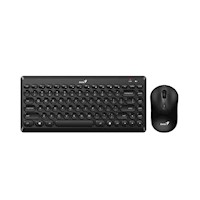 TECLADO GENIUS + MOUSE LUXEMATE Q8000 WIRELESS TKL USB MULTIMEDIA NEGRO